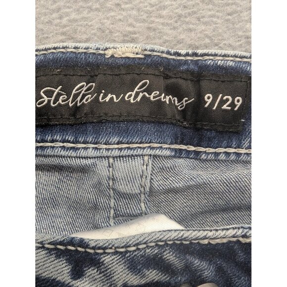 Stella in dreams Jeans Womens 9/29 Blue Bootcut Embroidered Western Bull Skull - Picture 14 of 16